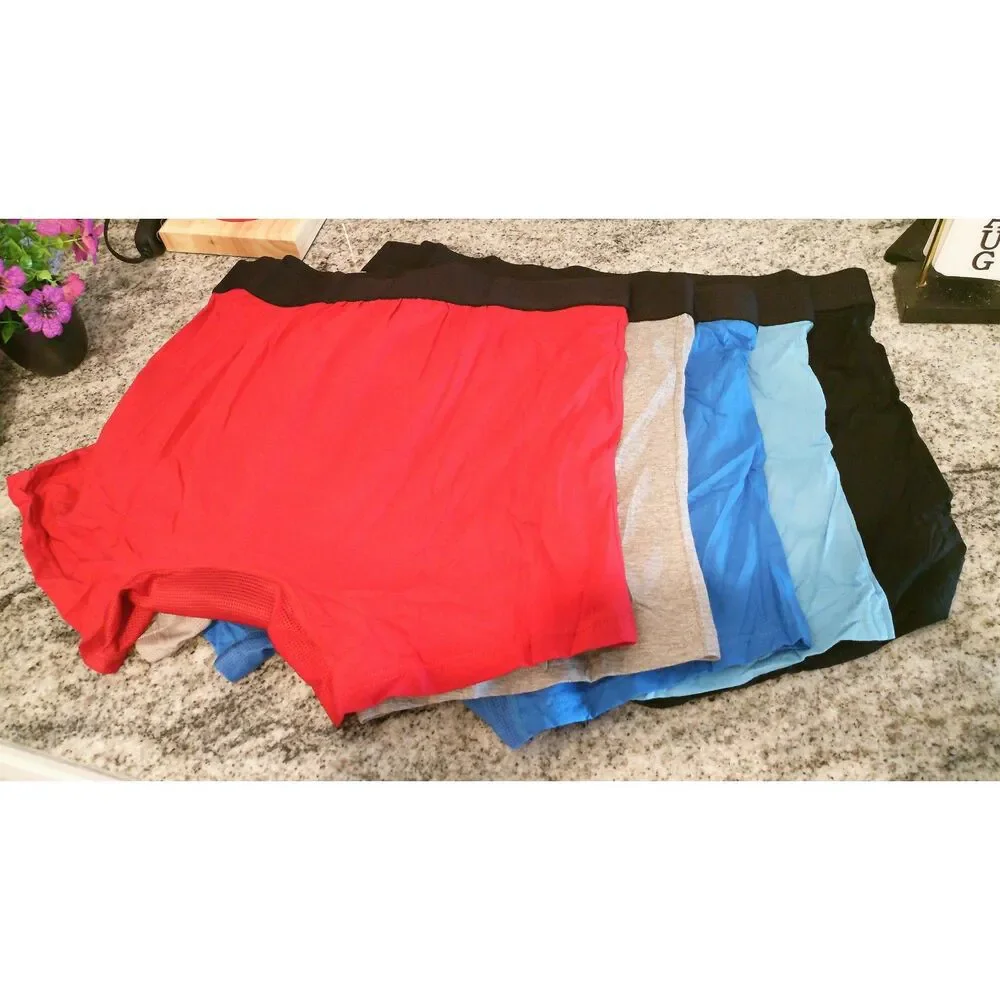 Men's Heavy-Duty Multi-Layer Boxer Briefs Size Medium 5-Pack